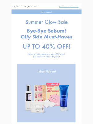 MASKSHEETS - 👋 ByeBye Sebum! Summer skin control = activated 😈