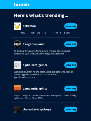Tumblr - Give these 5 a follow!