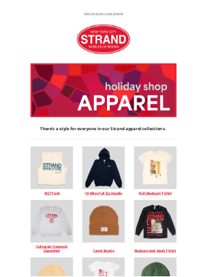 strandbookstore - Holiday Shopping: Apparel 👕