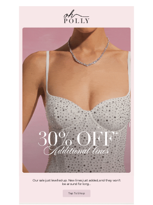Oh Polly - 30% off*, plus new lines added