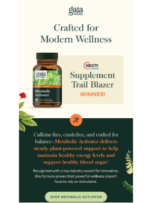 Gaia Herbs - Award-Winning Energy Support