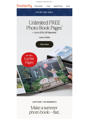 Shutterfly - 🕰️ Time to make a photo book with unlimited free pages!