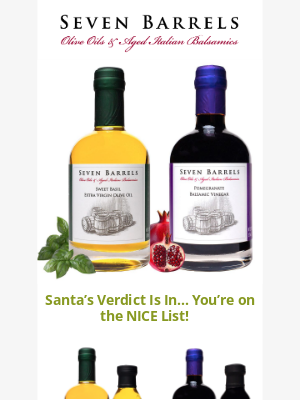 Seven Barrels - Santa’s Verdict Is In... You’re on the NICE List! 🎅