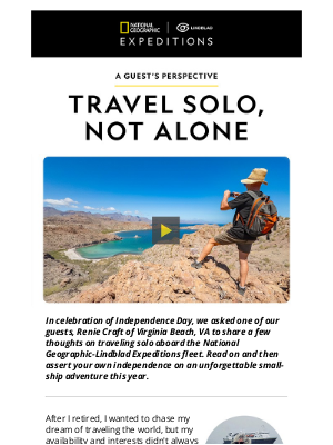 Lindblad Expeditions - A Guest's Perspective: Traveling Solo with National Geographic-Lindblad Expeditions
