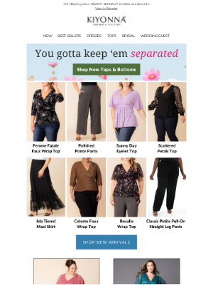 Kiyonna Clothing - 🎶 you gotta keep 'em separated 👚👖