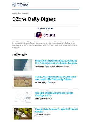 DZone - Run Selenium tests with Jenkins & Docker compose