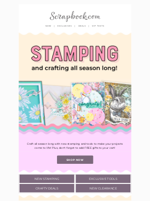 Scrapbook - 💟 Get Ready For Stamping and Crafting All Season!