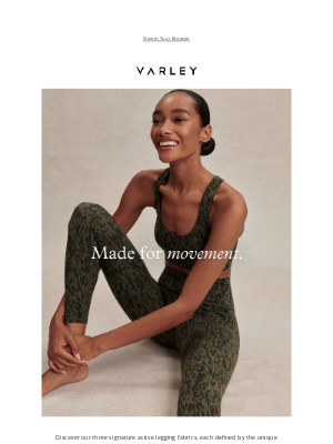 Varley - Meet our active fabrics