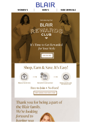 BLAIR - Introducing Our Blair Rewards Club!