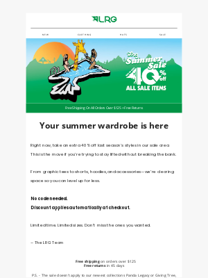 Lifted Research Group - LRG Summer Sale's on fire 🔥