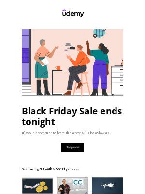 Udemy - ⏳ Black Friday Sale ends tonight, so shop now.