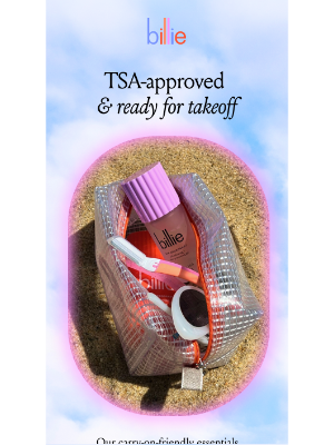 Billie - Meet our TSA-approved essentials ⚠️🧳🎀