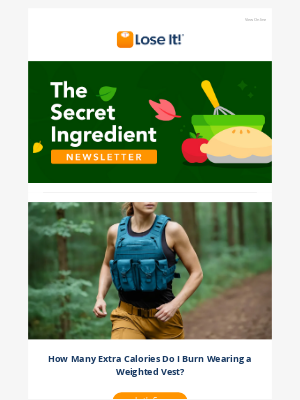 Lose It! - Weighted Vests Burn More Calories … But How Much More?