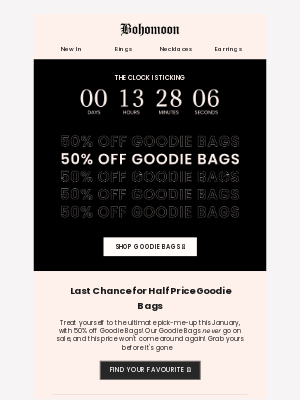 Bohomoon - Last Chance for HALF PRICE Goodie Bags! ✨