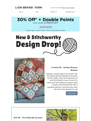 Lion Brand Yarn - Upgrade Your Queue with New Designs!