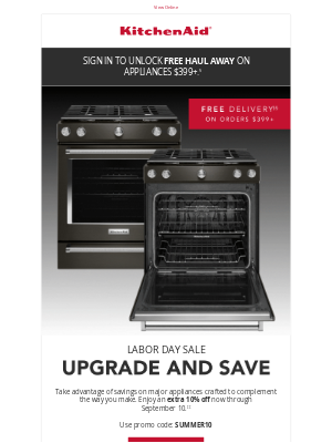 KitchenAid - Enjoy an extra 10% off for a limited time!