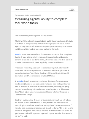 IBM - An AI benchmark for the real world