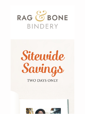 Rag & Bone Bindery - Save Big! 20% Off Sitewide with Code PRIME