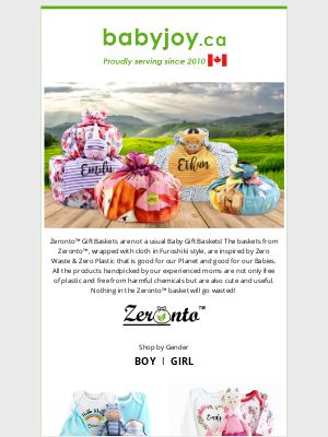 BabyJoy (CA) - 🌿Most Sustainable Baby Gift Basket from Zeronto™.