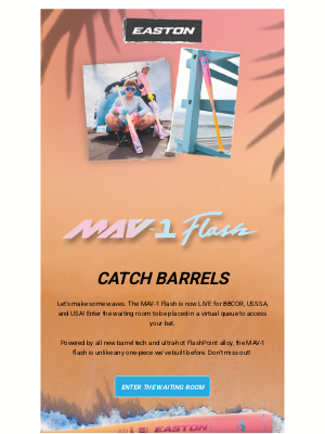 Easton Slowpitch - Time to Catch Barrels: The MAV-1 Flash Is LIVE