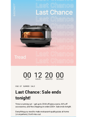 GOZNEY - Last Chance: Sale Ends Tonight!