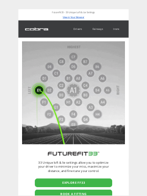 COBRA PUMA GOLF - The Future Of Fitting - Explore FF33