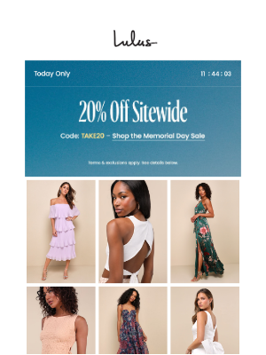 Today Only: 20% Off Sitewide‼️