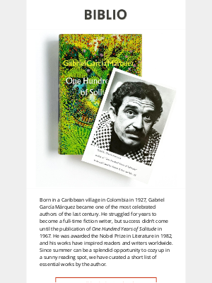 Biblio - Six Essential Books by Gabriel García Márquez