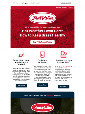 True Value - 🏡 Hot Weather Lawn Care: How to Keep Grass Healthy