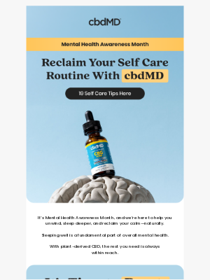 cbdMD - Give Your  🧠 Some TLC With CBD