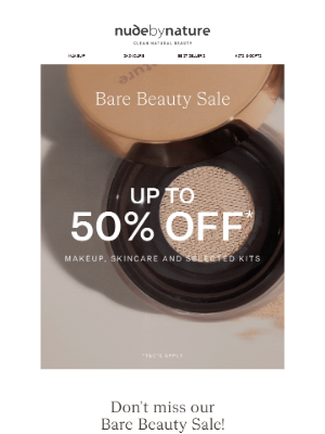 Nude By Nature (Australia) - Don't Miss Our Bare Beauty Sale