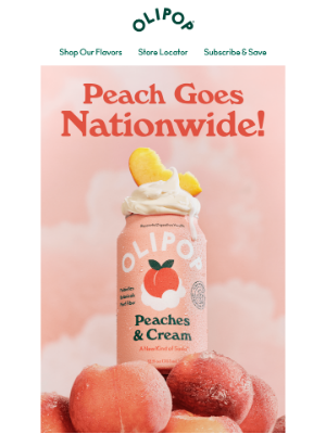 OLIPOP - It’s Peach Season 🍑