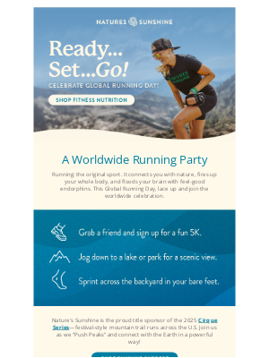 Nature's Sunshine - Ready, Set...RUN!