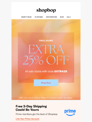 Shopbop - Final hours: SALE on SALE