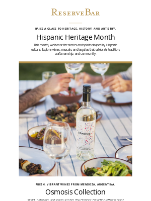 Reserve Bar - Raise a Glass to Hispanic Heritage Month