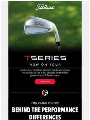 Now On Tour: The Next Generation of T-Series Irons