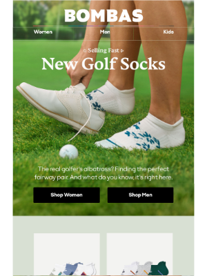 Bombas - Golf Socks Are Turning Into Gone Socks