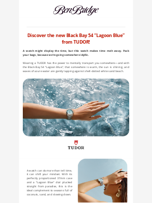 Ben Bridge Jeweler - Introducing the new BLACK BAY 54 “LAGOON BLUE” from TUDOR!