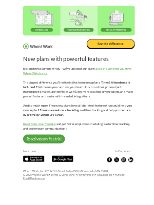 When I Work - New plans that you’ll love