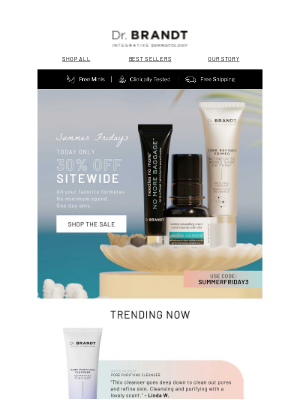 dr. brandt Skincare - Summer Friday | 30% off Everything