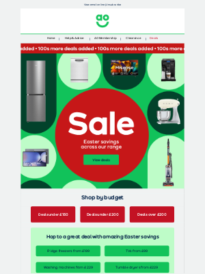 AO (United Kingdom) - Essential electricals in our sale!