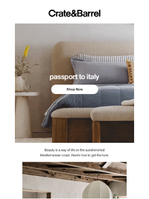 The Land of Nod - Bring the Italian coast to your home all year long →