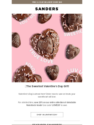 Sanders Candy - 💝 20% off + Valentine’s Day delivery: Order Now!