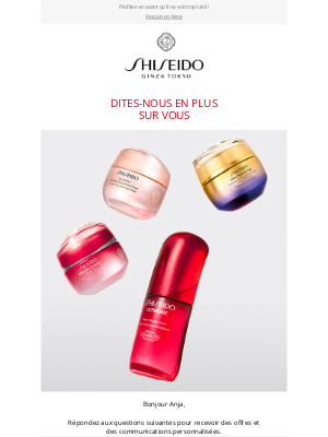 SHISEIDO (France) - Votre offre exclusive : 20€ de réduction sur tout le site.