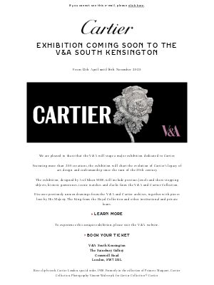 Cartier - Cartier is coming to the V&A