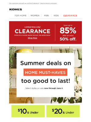 Kohl's - Hurry! The sun is setting on these summer deals ...