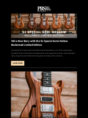 Meet a New PRS Model ft. Salvaged and Reclaimed Woods!