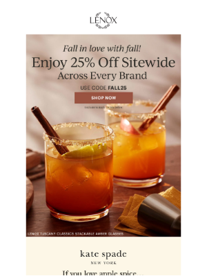 Calling Fall Lovers: 25% Off Sitewide!