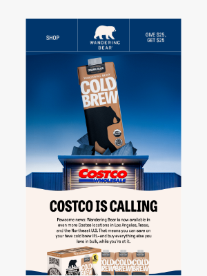 Wandering Bear Coffee - 📍Find Us in MORE Costco Locations