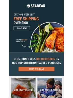 SeaBear Wild Salmon - One week left for FREE SHIPPING over $100